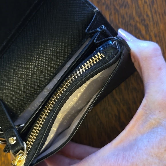 Kate Spade Compact Wallet With Key Ring In Red Poppy Field - Picture 7 of 16